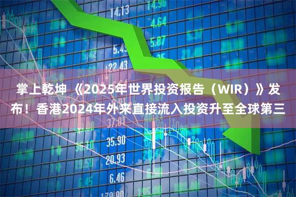 掌上乾坤 《2025年世界投资报告（WIR）》发布！香港2024年外来直接流入投资升至全球第三